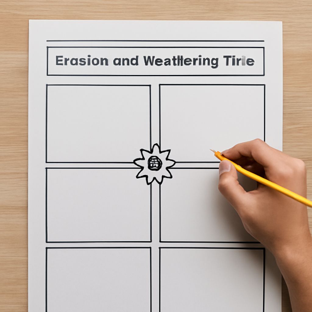Weathering Erosion and Deposition Worksheets: Column Charts and Proofs