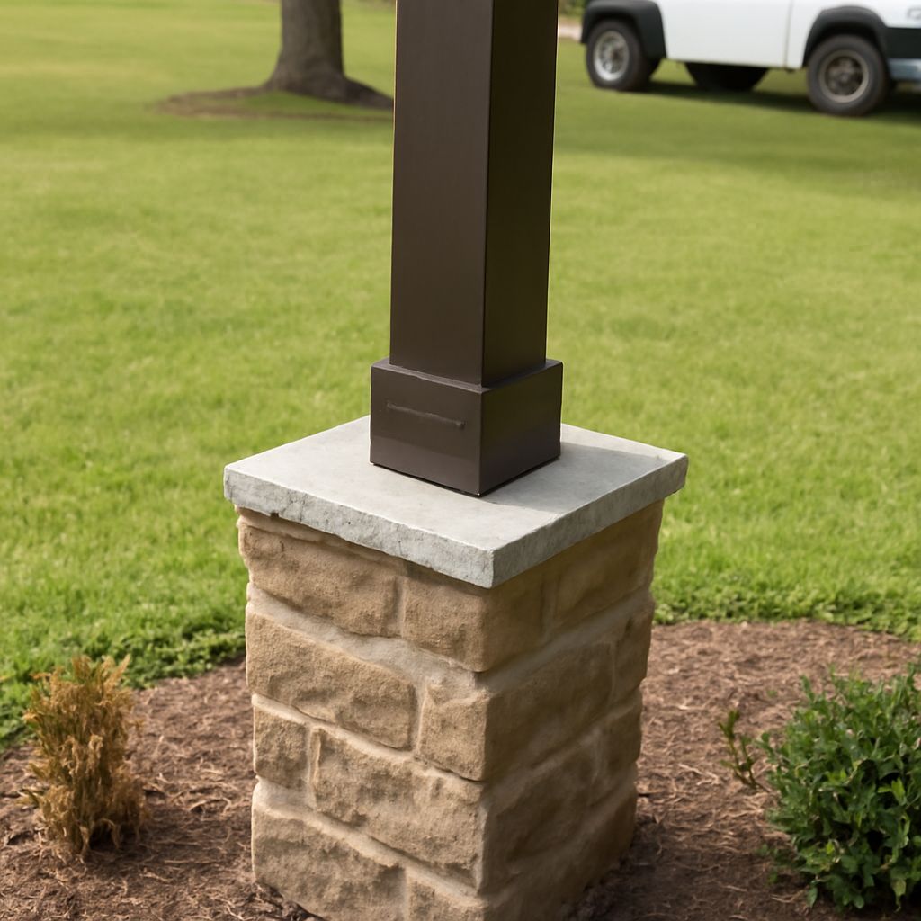 Stone Column Wrap: Faux Stone Columns and Porch Column Veneers
