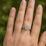 Nature inspired engagement rings with organic and earthy designs