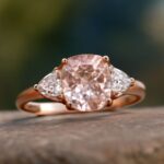 Elegant rose gold morganite engagement rings and morganite rose gold engagement ring designs