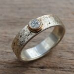 Sterling silver diamond engagement rings, earth engagement rings