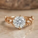 Affordable moissanite and lab created sapphire engagement rings