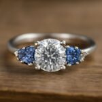 Beautiful blue sapphire engagement rings and sapphire diamond engagement ring