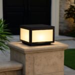 Outdoor column lights and light columns
