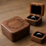 Explore wooden engagement ring boxes and engagement ring mountings