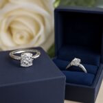 Low profile and flat engagement rings