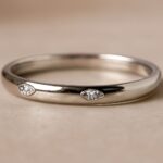 Channel set engagement ring and Mila Kunis engagement ring