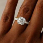 Engagement cake toppers and rustic engagement rings
